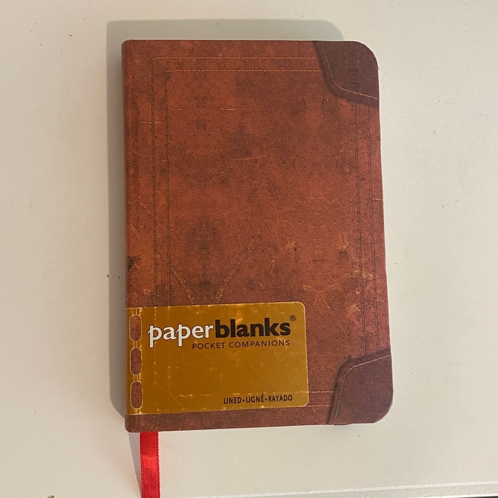 Paperblanks Brown “Leather” Pocket Notebook